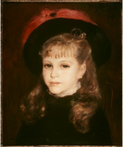 Pierre-Auguste Renoir, Fillette au chapeau à plume rouge