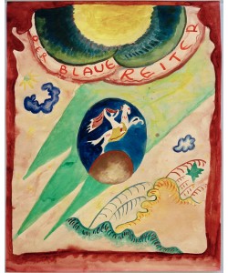 Wassily Kandinsky, Entwurf für den Umschlag des Almanachs 'Der Blaue Reiter'