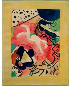 Wassily Kandinsky, Entwurf für den Umschlag des Almanachs 'Der Blaue Reiter'