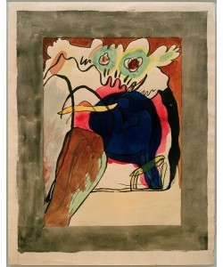 Wassily Kandinsky, Entwurf für den Umschlag des Almanachs 'Der Blaue Reiter'