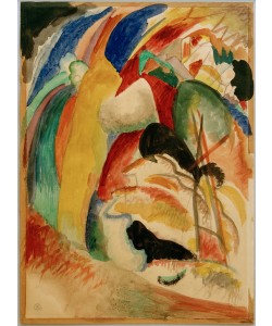 Wassily Kandinsky, Entwurf zu Bild mit weißer Form