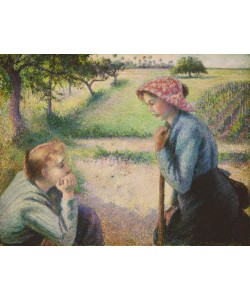 Camille Pissarro, Das Schwätzchen (Zwei junge Bäuerinnen)