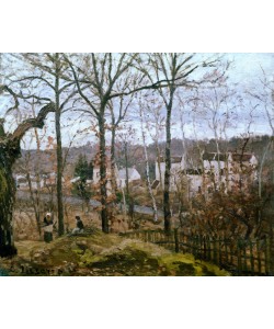Camille Pissarro, Winterlandschaft in Louveciennes