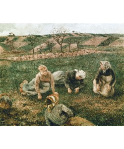 Camille Pissarro, Die Jäterinnen, Pontoise
