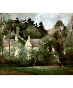 Camille Pissarro, Landschaft in L'Hermitage, Pontoise