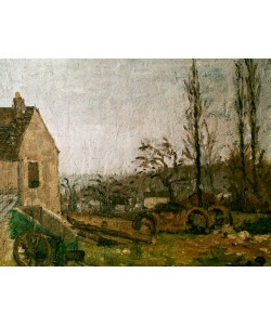 Camille Pissarro, Landschaft mit Karren