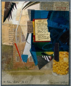 Kurt Schwitters, Green over Yellow