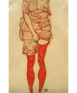 Egon Schiele, Stehende Frau in Rot