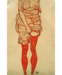 Egon Schiele, Stehende Frau in Rot