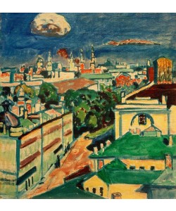 Wassily Kandinsky, Blick auf Moskau aus dem Fenster von Kandinskys Wohnung am