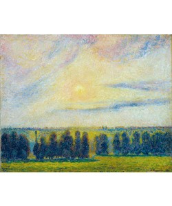 Camille Pissaro, Sunset at Èragny, 1890