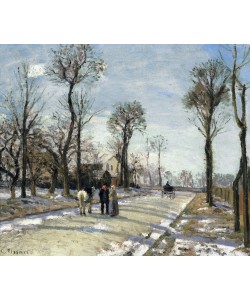 Camille Pissaro, Route de Versailles, Louveciennes, Winter Sun and Snow