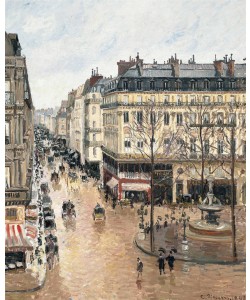 Camille Pissaro, Rue Saint-Honoré in the Afternoon. Effect of Rain, 1897