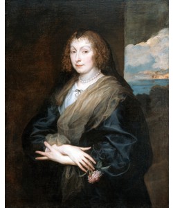 Anthony van Dyck, Portrait of a Woman with a Rose