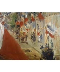 Edouard Manet, La Rue Mosnier aux drapeaux