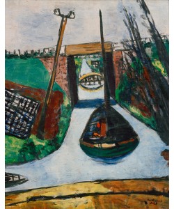 Max Beckmann, Am Damm (Holland). Kanal in Holland