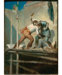Honore Daumier, Raufende Maurer