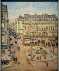 Camille Pissarro, Rue Saint-Honoré im Morgensonnenlicht