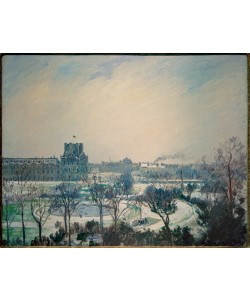 Camille Pissarro, Der Tuileriengarten im Schnee