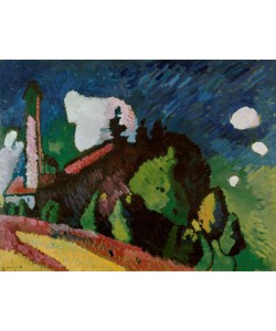 Wassily Kandinsky, Landschaft mit Turm