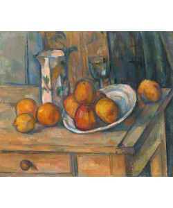Paul Cézanne, Still Life with Milk Jug and Fruit, ca 1900