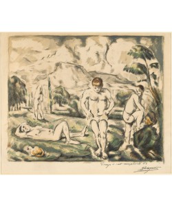 Paul Cézanne, The Bathers (Large Plate), 1896–1897