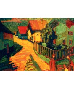 Wassily Kandinsky, Murnau: Straße mit Frauen