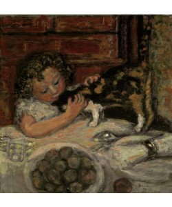Pierre Bonnard, Kleines Mädchen mit Katze