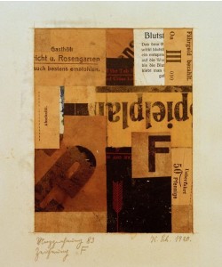 Kurt Schwitters, Merzzeichnung 83 Zeichnung F