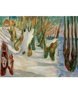 Edvard Munch, Alte Bäume (Winter, Ekely)
