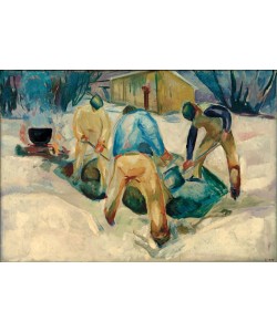 Edvard Munch, Straßenarbeiter im Schnee