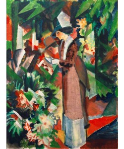 August Macke, Spaziergang in Blumen