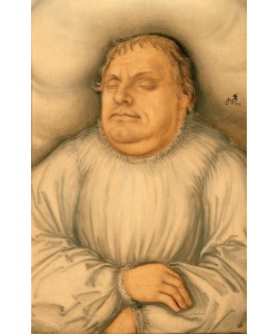 Lucas Cranach der Ältere, Bildnis Martin Luthers auf dem Totenbett