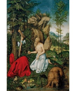 Lucas Cranach der Ältere, Der heilige Hieronymus in der Wüste