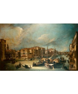 Giovanni Antonio Canaletto, Der Canal Grande in Venedig mit der Rialtobrücke