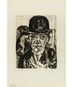 Max Beckmann, Self-Portrait in Bowler Hat