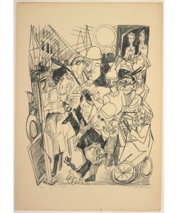 Max Beckmann, The Street, plate three from Die Hölle