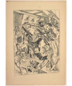 Max Beckmann, The Last Ones, plate ten from Die Hölle
