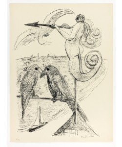 Max Beckmann, Weather-Vane, plate two from Day and Dream