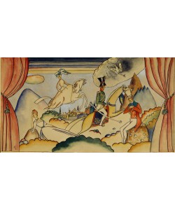 Wassily Kandinsky, Szene mit einem Offizier