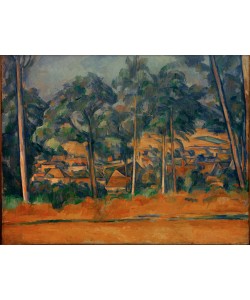 Paul CÉzanne, Dorf hinter Bäumen 