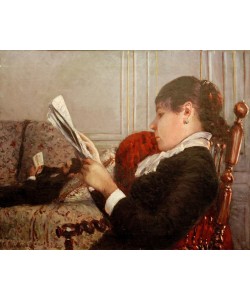 Gustave Caillebotte, Intérieur dit aussi Intérieur, femme lisant