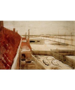 Vincent van Gogh, Blick aus dem Atelier des Künstlers in Den Haag