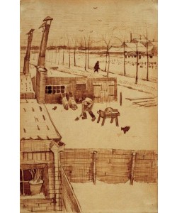 Vincent van Gogh, Blick aus dem Atelier des Künstlers in Den Haag