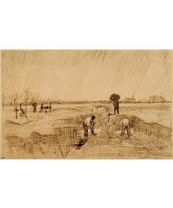 Vincent van Gogh, Friedhof im Regen