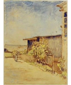 Vincent van Gogh, Schuppen mit Sonnenblumen