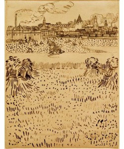 Vincent van Gogh, Blick auf Arles über die Kornfelder