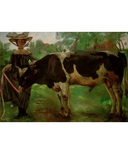 Lovis Corinth, Mädchen mit Stier (Charlotte)