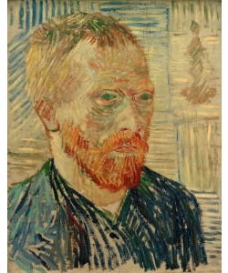 Vincent van Gogh, Selbstbildnis mit japanischem Holzschnitt