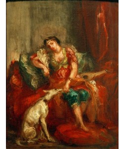 Eugene Delacroix, Femme d’Alger avec un lévrier